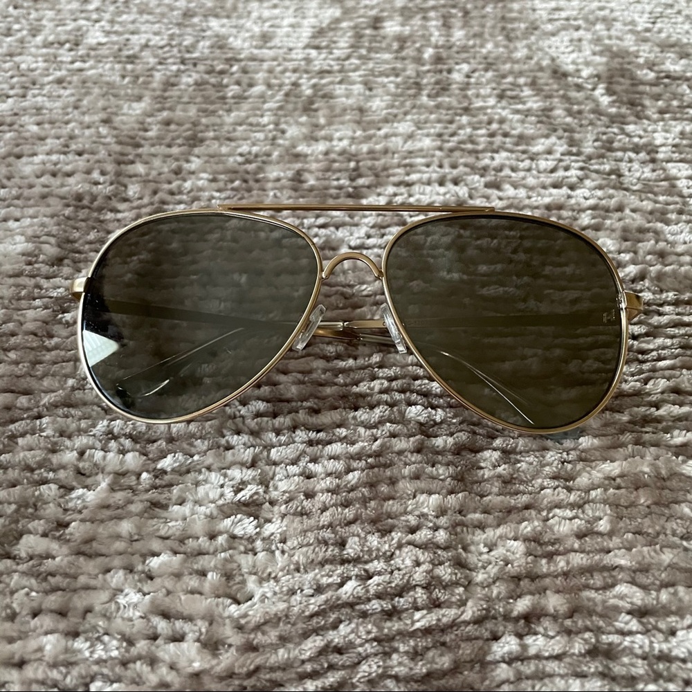 Gold Aviator Sunglasses